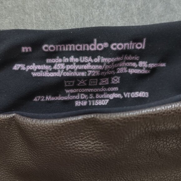 NWOT Commando Perfect Control faux leather leggings - espresso - M - Picture 10 of 10